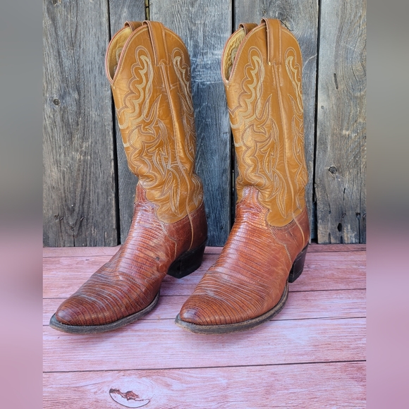 Vintage Justin Teju Lizard Boots - Picture 2 of 12